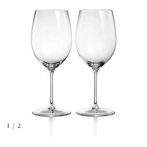 Tiffany & Co. Crystal Wine Glass Pair